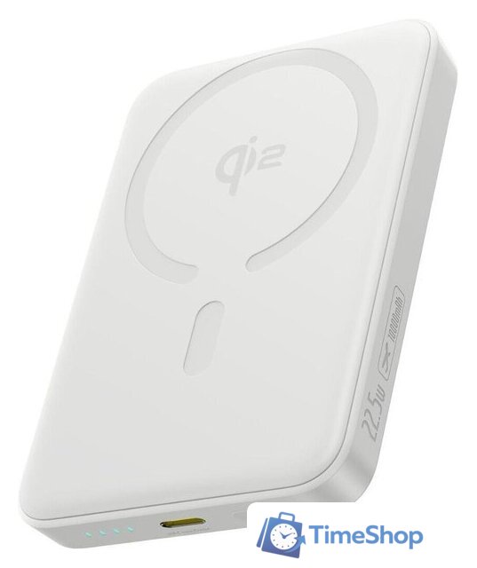 Внешний аккумулятор Baseus EnerFill FM12 Qi2 Magnetic Power Bank 22.5W 10000mAh (белый) - Изображение №1 — Интернет-магазин Time-Shop