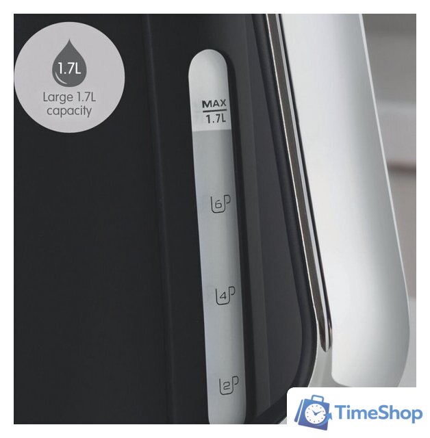 Электрический чайник Morphy Richards Illuminated Black 108020 - Изображение №5 — Интернет-магазин Time-Shop