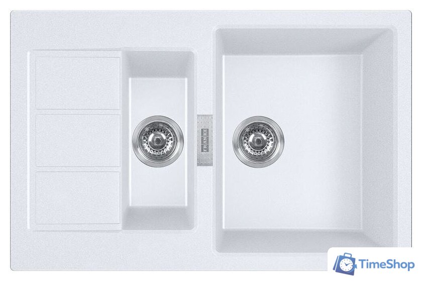Кухонная мойка Franke Sirius 2.0 S2D 651-78 Tectonite 143.0628.385 (белый) - Изображение №1 — Интернет-магазин Time-Shop