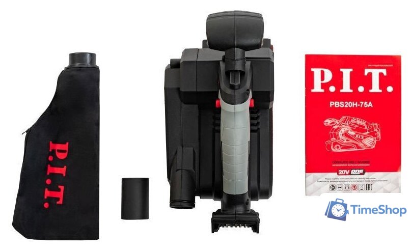 Ленточная шлифмашина P.I.T. PBS20H-75A (без АКБ) - Изображение №4 — Интернет-магазин Time-Shop