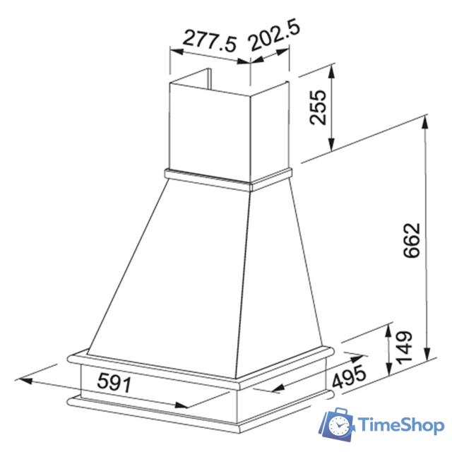 Кухонная вытяжка Franke Country Wood FCL 60 A2 321.0592.486 (белый) - Изображение №2 — Интернет-магазин Time-Shop