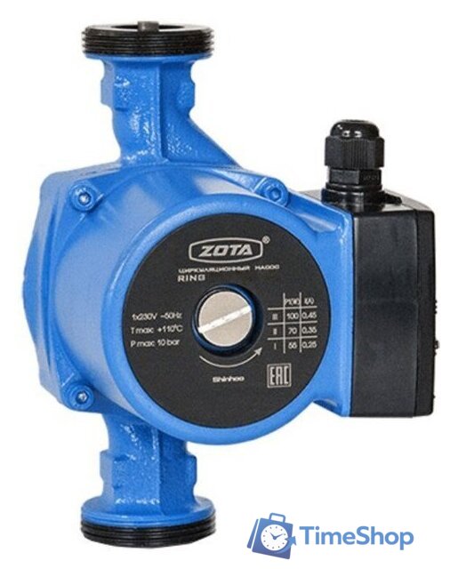Циркуляционный насос Zota Ring 25-80 S 180 (с гайками) - Изображение №1 — Интернет-магазин Time-Shop