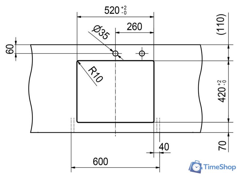 Кухонная мойка Franke Kubus 2 KNG 110-52 125.0528.613 (миндаль) - Изображение №5 — Интернет-магазин Time-Shop