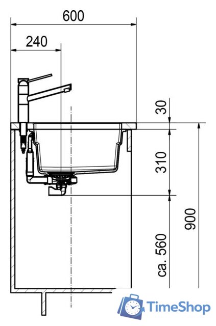 Кухонная мойка Franke Kubus 2 KNG 110-52 125.0528.613 (миндаль) - Изображение №4 — Интернет-магазин Time-Shop