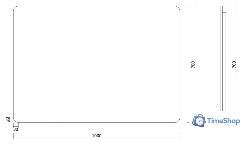  Roxen Зеркало Simon Long 510205-100GM 100x70 - Изображение №10 — Интернет-магазин Time-Shop