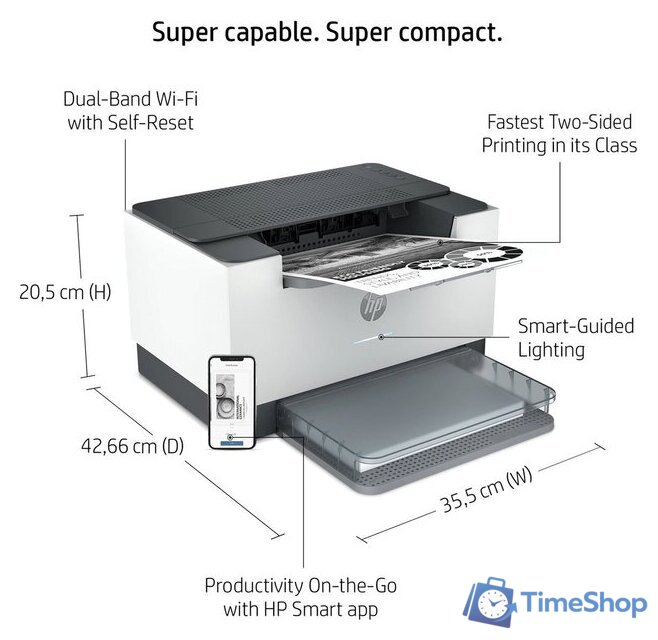 Принтер HP LaserJet M209dw 6GW62F - Изображение №9 — Интернет-магазин Time-Shop