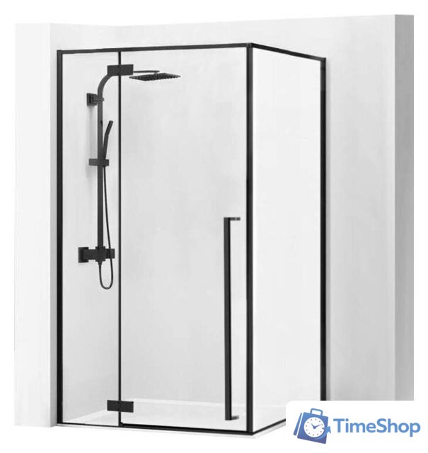 Душевой уголок Rea Fargo 120х90 (черный/прозрачное стекло) - Изображение №1 — Интернет-магазин Time-Shop