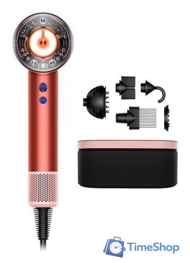 Фен Dyson HD16 Supersonic Nural Curly+Coily (евровилка, клубнично-бронзовый/розовый румянец) - Изображение №1 — Интернет-магазин Time-Shop