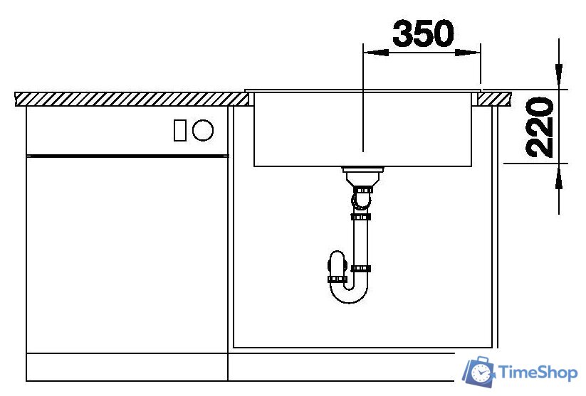 Кухонная мойка Blanco Pleon 8 525957 (черный) - Изображение №6 — Интернет-магазин Time-Shop