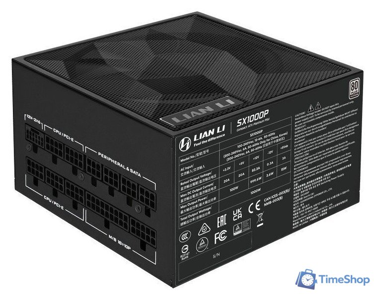 Блок питания Lian Li SX Platinum 1000 G9P.SX1000P.B000.RU - Изображение №5 — Интернет-магазин Time-Shop