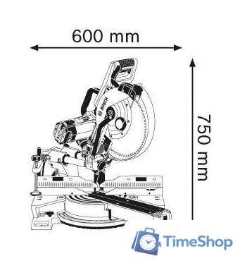 Торцовочная пила Bosch GCM 12 SDE Professional [0601B23100] - Изображение №5 — Интернет-магазин Time-Shop