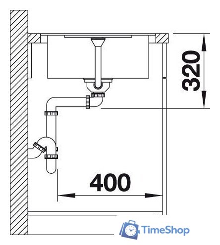 Кухонная мойка Blanco Metra 45 S-F 527290 (вулканический серый) - Изображение №6 — Интернет-магазин Time-Shop