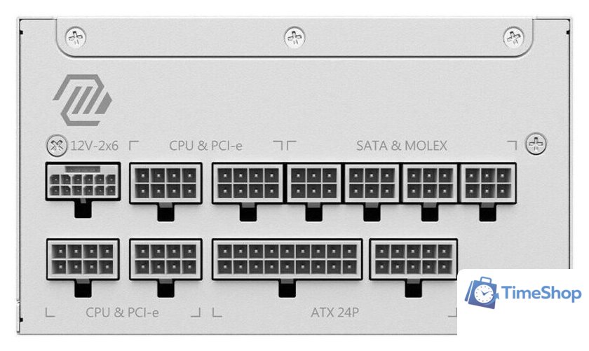 Блок питания MSI MAG A1000GL PCIE5 WHITE - Изображение №4 — Интернет-магазин Time-Shop