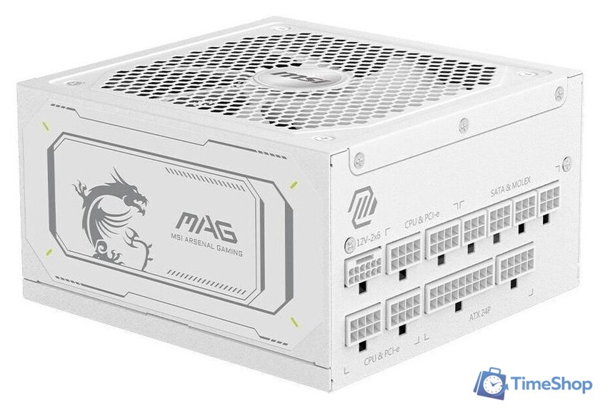 Блок питания MSI MAG A1000GL PCIE5 WHITE - Изображение №1 — Интернет-магазин Time-Shop