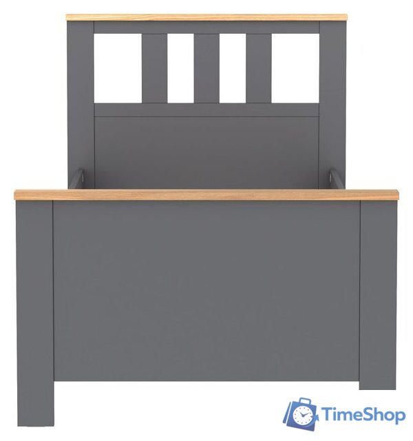 Кровать Mio Tesoro Сага 90x200 2.08.04.050.15 (серый/ясень) - Изображение №2 — Интернет-магазин Time-Shop