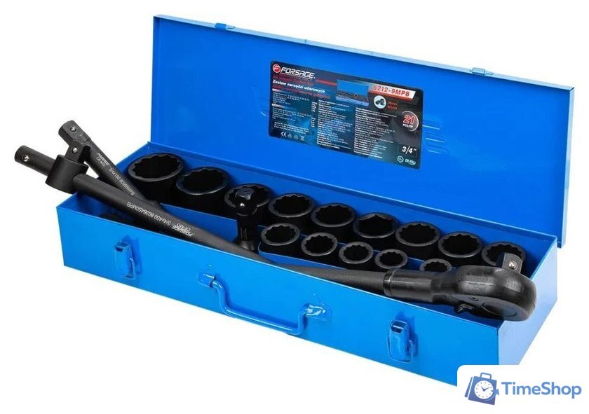 Набор головок слесарных FORSAGE F-6212-9MPB(59087) - Изображение №2 — Интернет-магазин Time-Shop