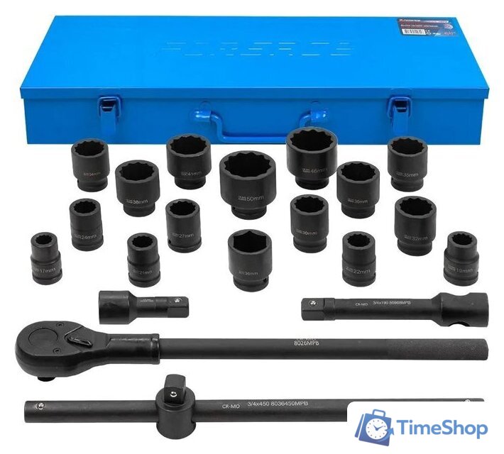 Набор головок слесарных FORSAGE F-6212-9MPB(59087) - Изображение №1 — Интернет-магазин Time-Shop