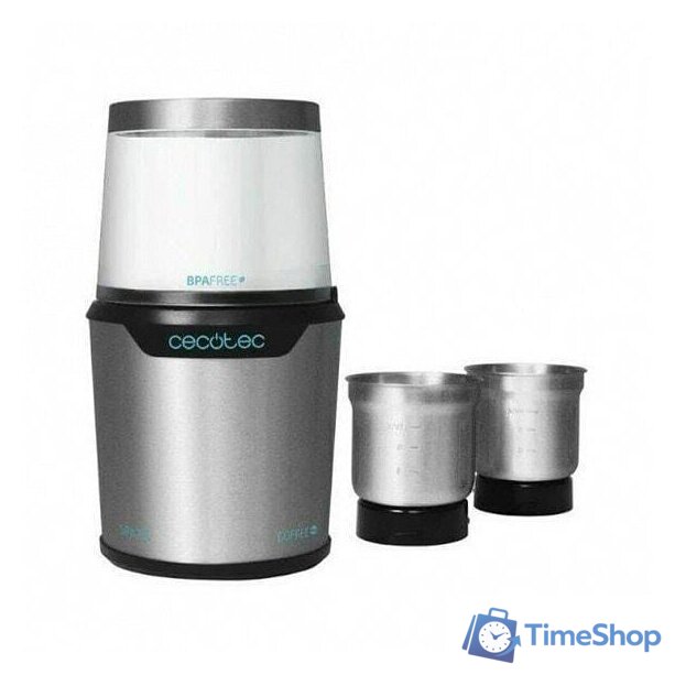 Электрическая кофемолка Cecotec Compact Titanmill 300 DuoClean 1559 - Изображение №2 — Интернет-магазин Time-Shop
