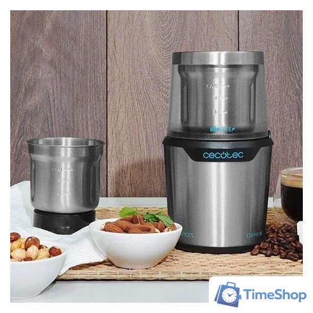 Электрическая кофемолка Cecotec Compact Titanmill 300 DuoClean 1559 - Изображение №5 — Интернет-магазин Time-Shop