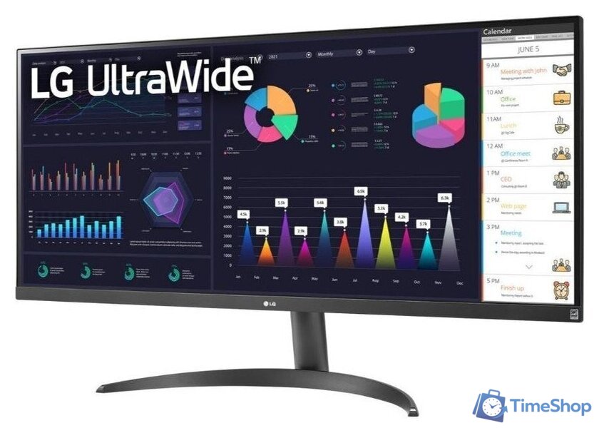 Монитор LG UltraWide 34WQ500-B - Изображение №2 — Интернет-магазин Time-Shop