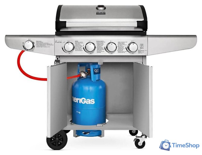 Газовый гриль для дачи Koler Relish v1 (серебристый) - Изображение №5 — Интернет-магазин Time-Shop