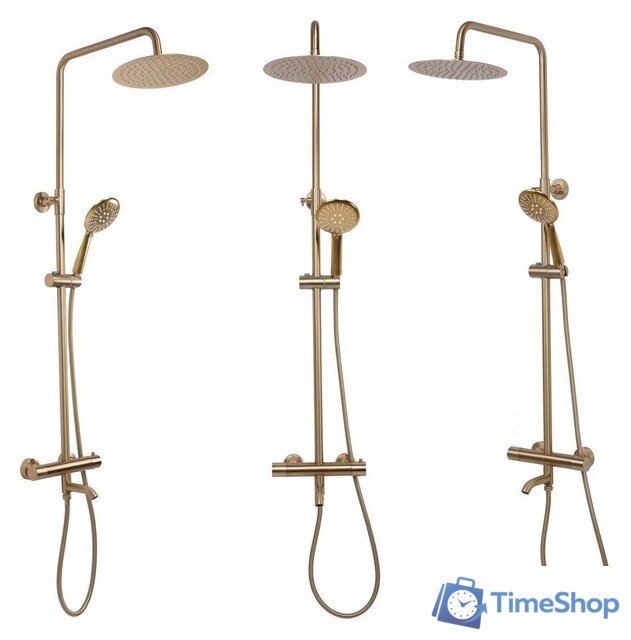 Душевая система  Rea Lungo matt gold REA-P6604 - Изображение №8 — Интернет-магазин Time-Shop