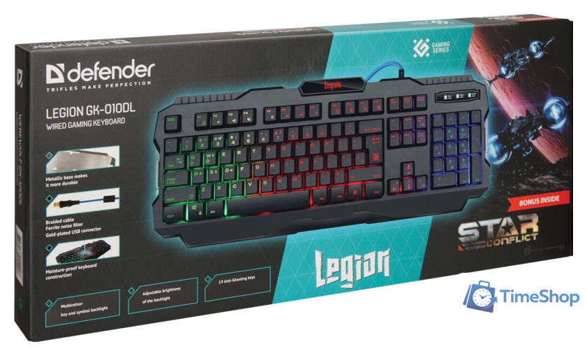 Клавиатура Defender Legion GK-010DL - Изображение №3 — Интернет-магазин Time-Shop