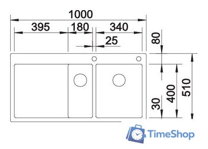 Кухонная мойка Blanco Claron 6 S-IF (левая) - Изображение №5 — Интернет-магазин Time-Shop