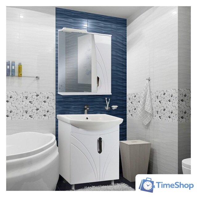  Doratiz Шкаф с зеркалом Тропикана 65 R 2712.708 (белый,с подсветкой) - Изображение №8 — Интернет-магазин Time-Shop