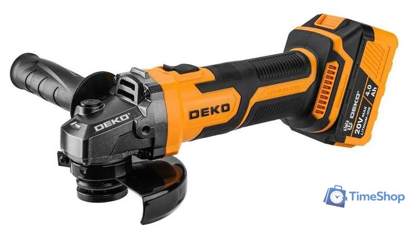 Угловая шлифмашина Deko DKAG20-125 (с 1-им АКБ) - Изображение №3 — Интернет-магазин Time-Shop