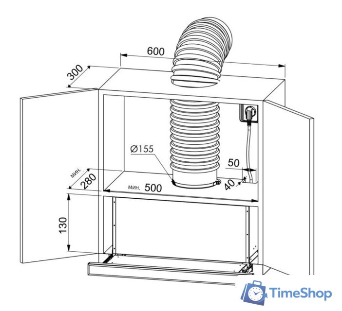 Кухонная вытяжка ZUGEL ZHT651GX - Изображение №2 — Интернет-магазин Time-Shop