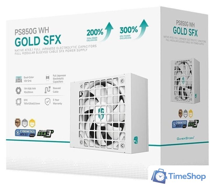 Блок питания GamerStorm PS850G WH - Изображение №8 — Интернет-магазин Time-Shop
