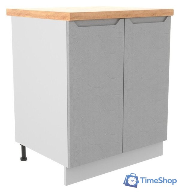 Шкаф напольный ДСВ Тренто С 700 (серый/серый) - Изображение №1 — Интернет-магазин Time-Shop