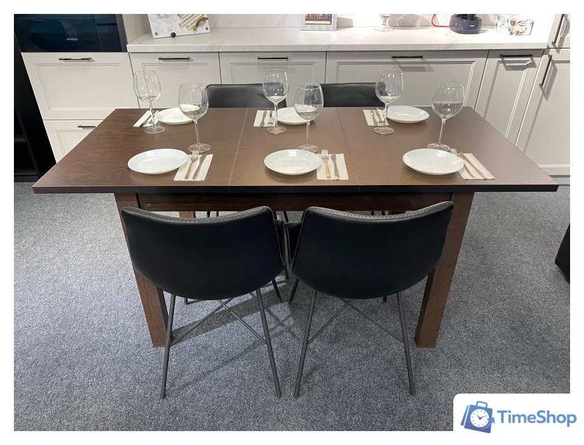 Кухонный стол Senira Кастусь 110-145x70 (венге/венге) - Изображение №11 — Интернет-магазин Time-Shop