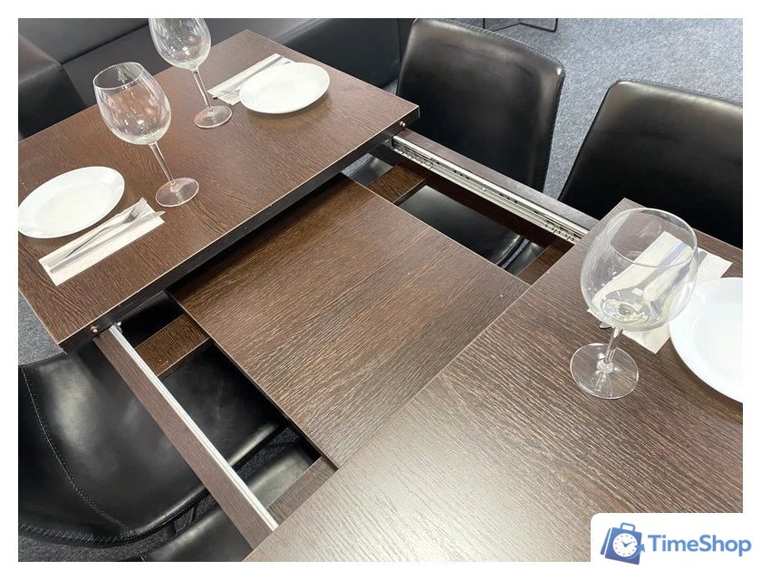 Кухонный стол Senira Кастусь 110-145x70 (венге/венге) - Изображение №8 — Интернет-магазин Time-Shop