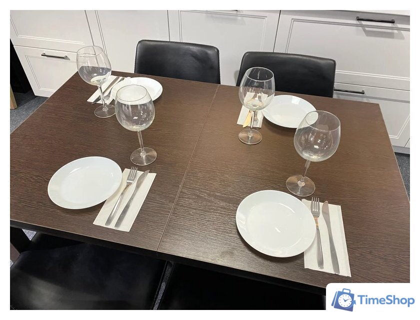 Кухонный стол Senira Кастусь 110-145x70 (венге/венге) - Изображение №6 — Интернет-магазин Time-Shop