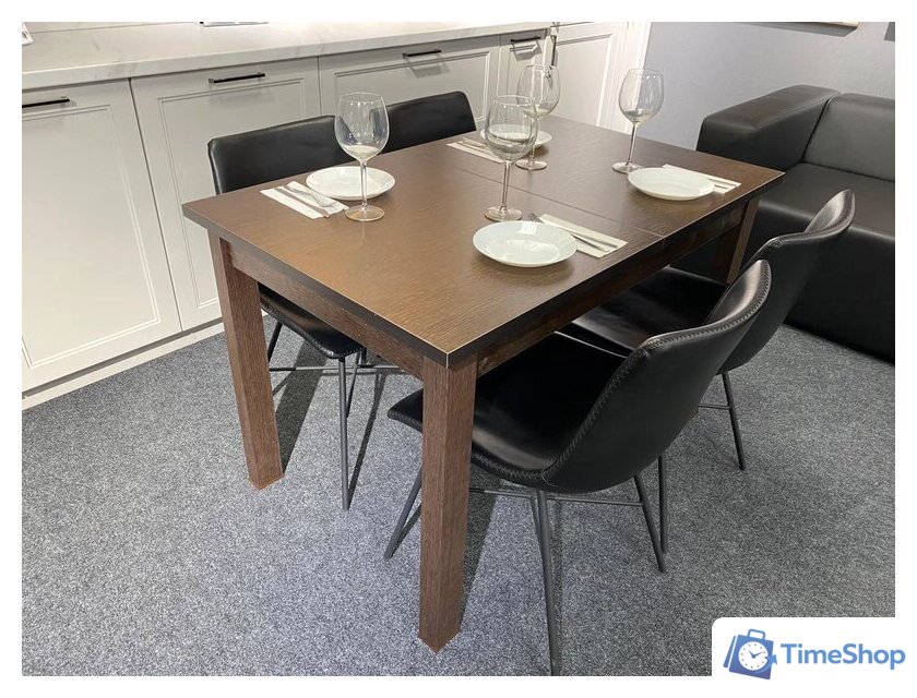 Кухонный стол Senira Кастусь 110-145x70 (венге/венге) - Изображение №5 — Интернет-магазин Time-Shop