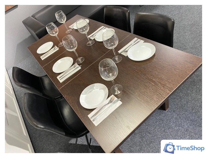 Кухонный стол Senira Кастусь 110-145x70 (венге/венге) - Изображение №9 — Интернет-магазин Time-Shop