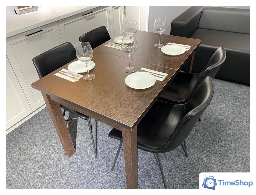 Кухонный стол Senira Кастусь 110-145x70 (венге/венге) - Изображение №7 — Интернет-магазин Time-Shop