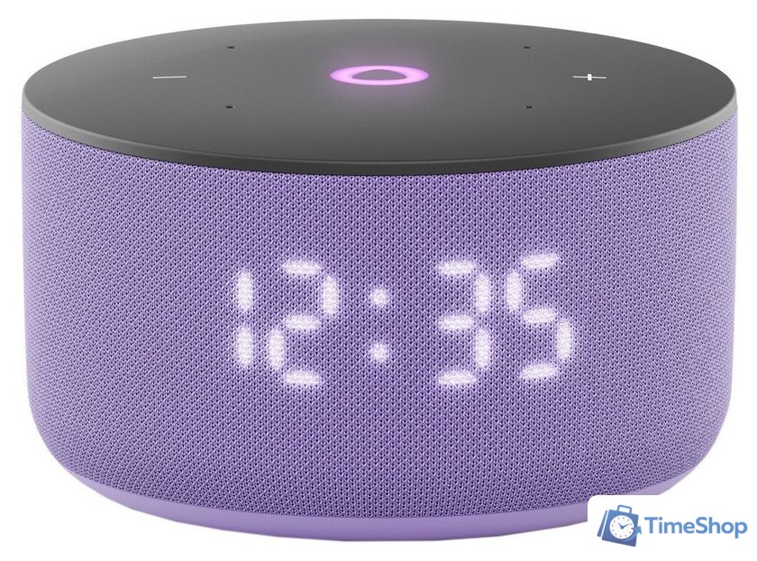 Умная колонка Яндекс Станция Мини 3 с часами (фиолетовый) - Изображение №1 — Интернет-магазин Time-Shop
