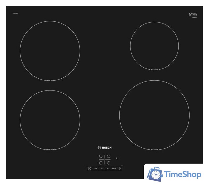 Варочная панель Bosch PIE61RBB5E - Изображение №1 — Интернет-магазин Time-Shop