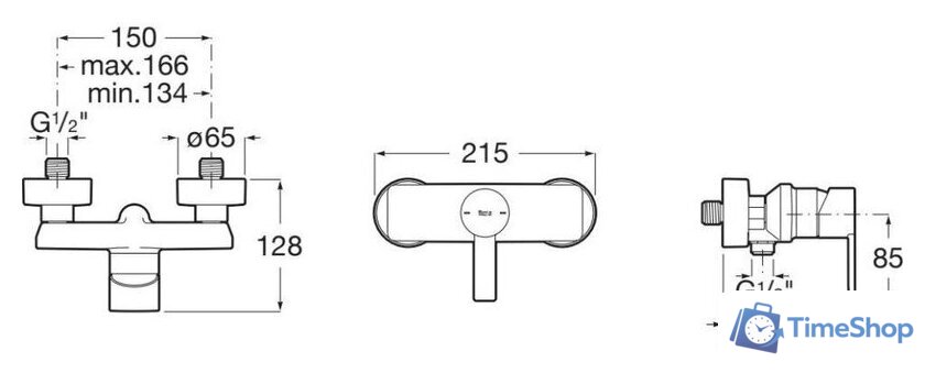 Смеситель Roca Targa A5A215FSM0 - Изображение №2 — Интернет-магазин Time-Shop