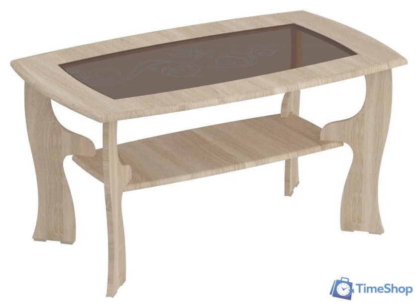 Журнальный столик Мебельград №15 (дуб сонома/ель карпатская) - Изображение №1 — Интернет-магазин Time-Shop