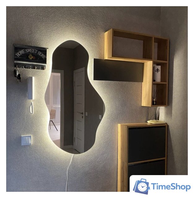 Зеркало EMZE Led 63x110 LED.NF.63.110.4K (с подсветкой, бесконтактное включение) - Изображение №2 — Интернет-магазин Time-Shop