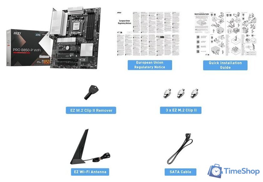 Материнская плата MSI Pro B850-P WiFi - Изображение №2 — Интернет-магазин Time-Shop