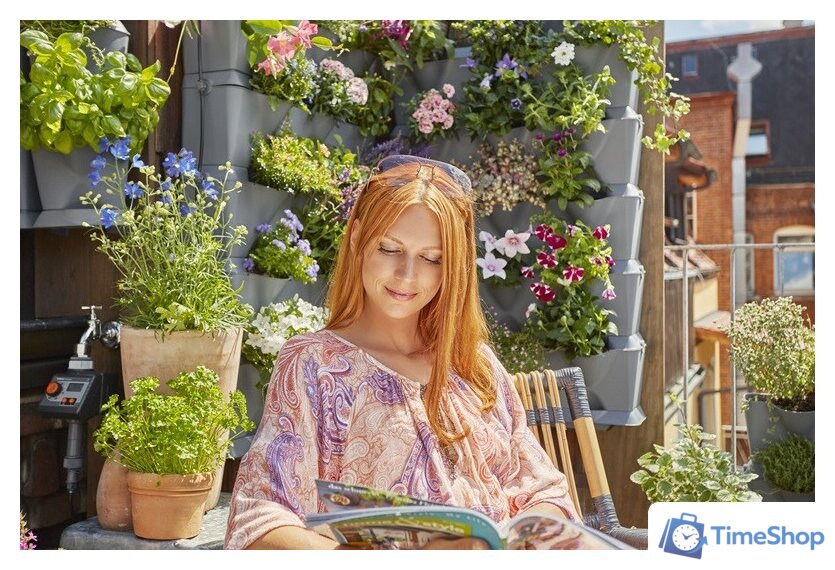 Система полива Gardena Микрокапельный полив для вертикального садоводства 9 горшков - Изображение №3 — Интернет-магазин Time-Shop