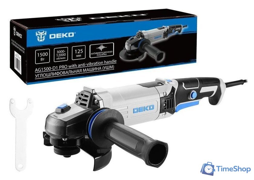 Угловая шлифмашина Deko AG1500-D1 Pro 083-1028 - Изображение №1 — Интернет-магазин Time-Shop