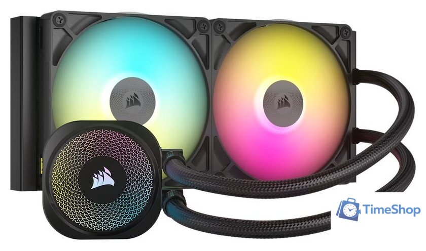 Система жидкостного охлаждения для процессора Corsair iCUE LINK TITAN 280 RX RGB CW-9061017-WW - Изображение №1 — Интернет-магазин Time-Shop