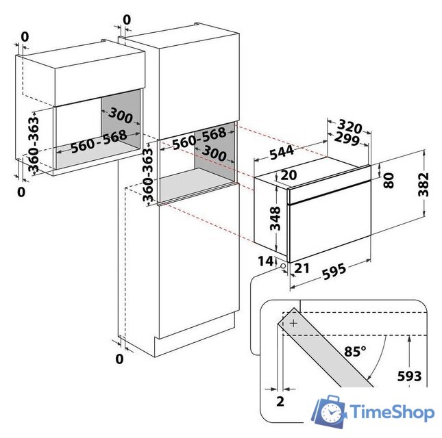 Микроволновая печь Whirlpool WMN14BB - Изображение №7 — Интернет-магазин Time-Shop