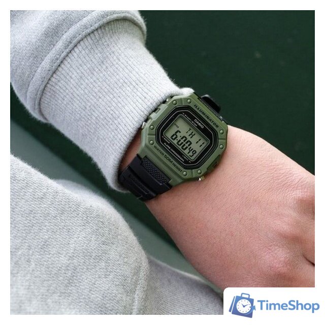 Наручные часы Casio W-218H-3A - Изображение №4 — Интернет-магазин Time-Shop